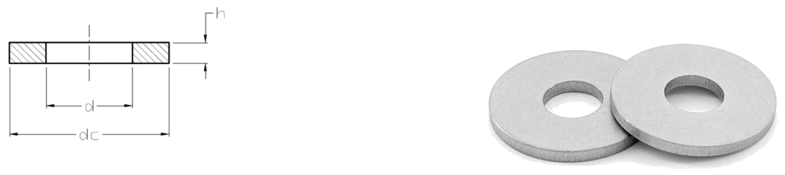 V&ograve;ng đệm trơn bằng titan