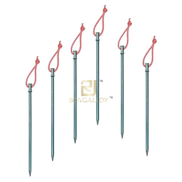 Titanium Chốt Cắm trại ngoài trời Loại V Lều cọc Lều di động Titan Nail