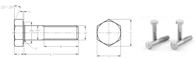 Bu lông đầu hình lục giác GB5785