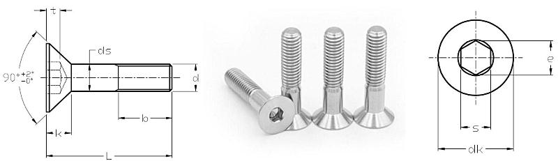 GB70.3 Kích thước vít titan