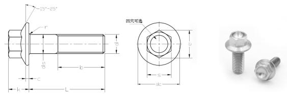 ANSI ASMEB18.2.1 Vít mặt bích hình lục giác