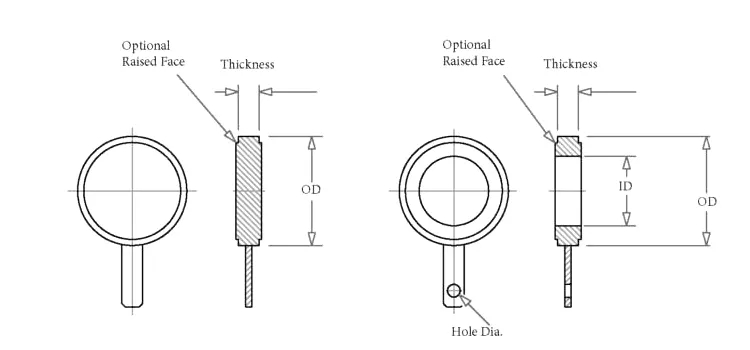 Titanium Spectacle Flanges Rinds