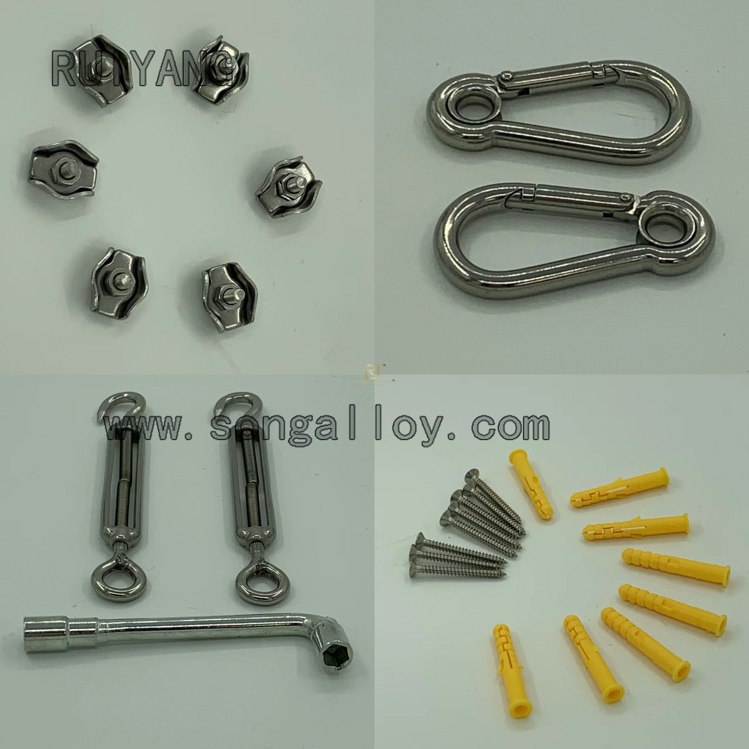 Phần cứng bằng thép không gỉ cho cánh buồm bóng râm