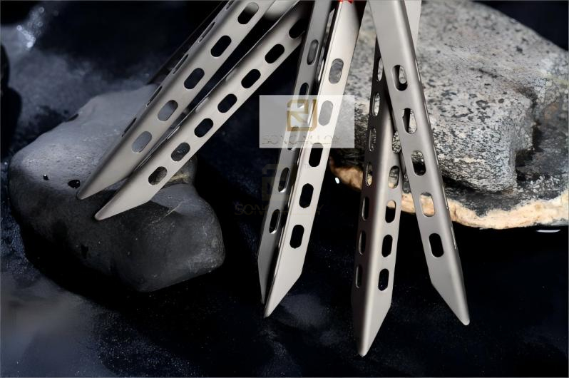 Titanium Chốt Cắm trại ngoài trời Loại V Lều cọc Lều di động Titan Nail