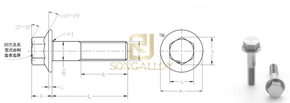 Bu lông mặt bích hình lục giác DIN6921