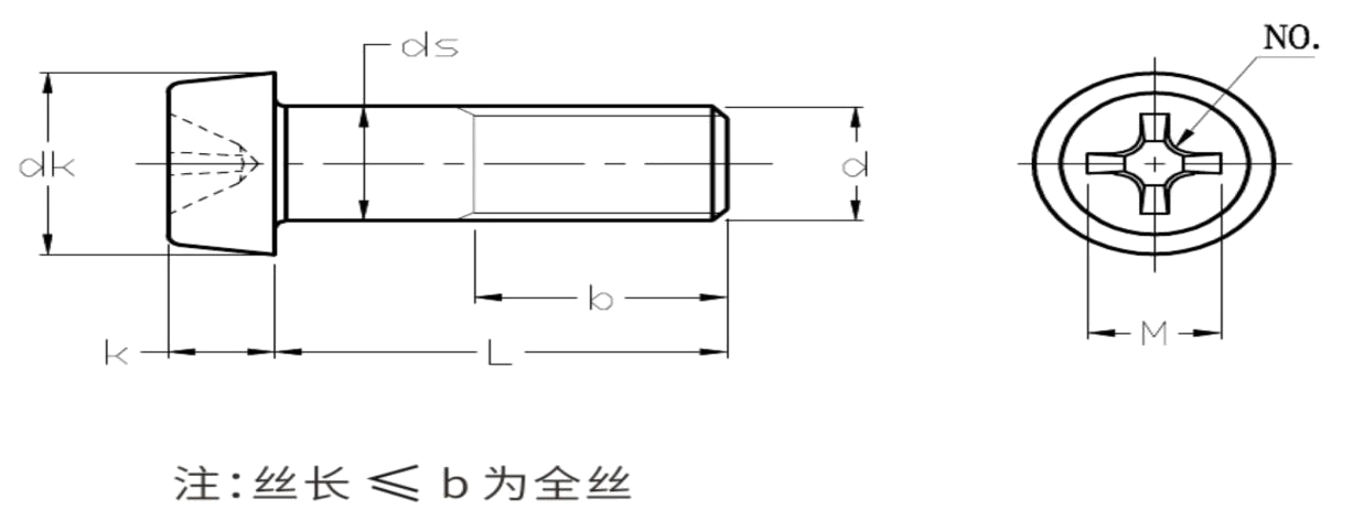 Ti Cross Recessed Head Cap Vít